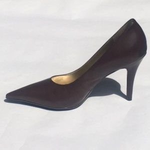 Jessica Simpson JS-Ness Chocolate Leather Pumps